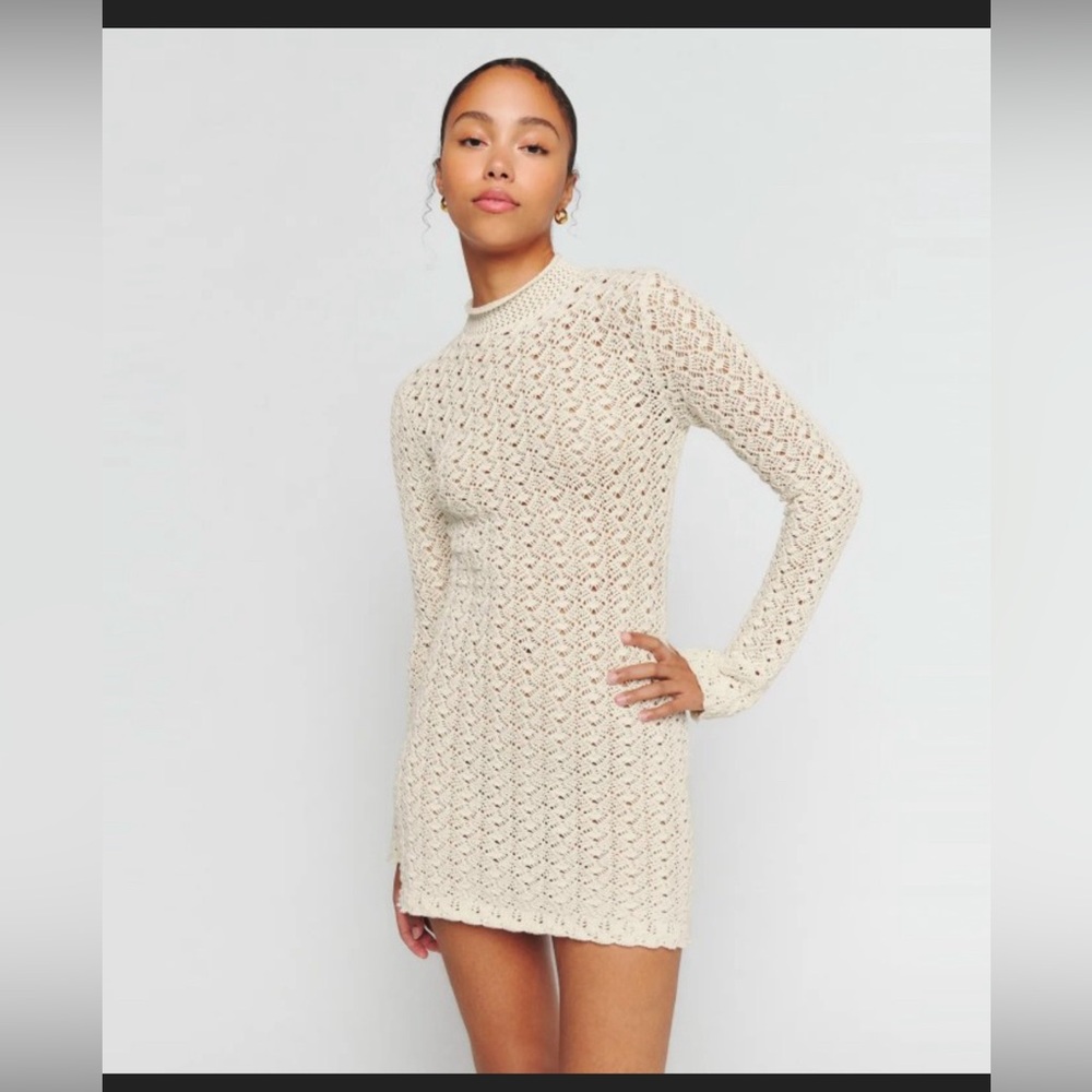 Reformation Crotchet Mini Dress